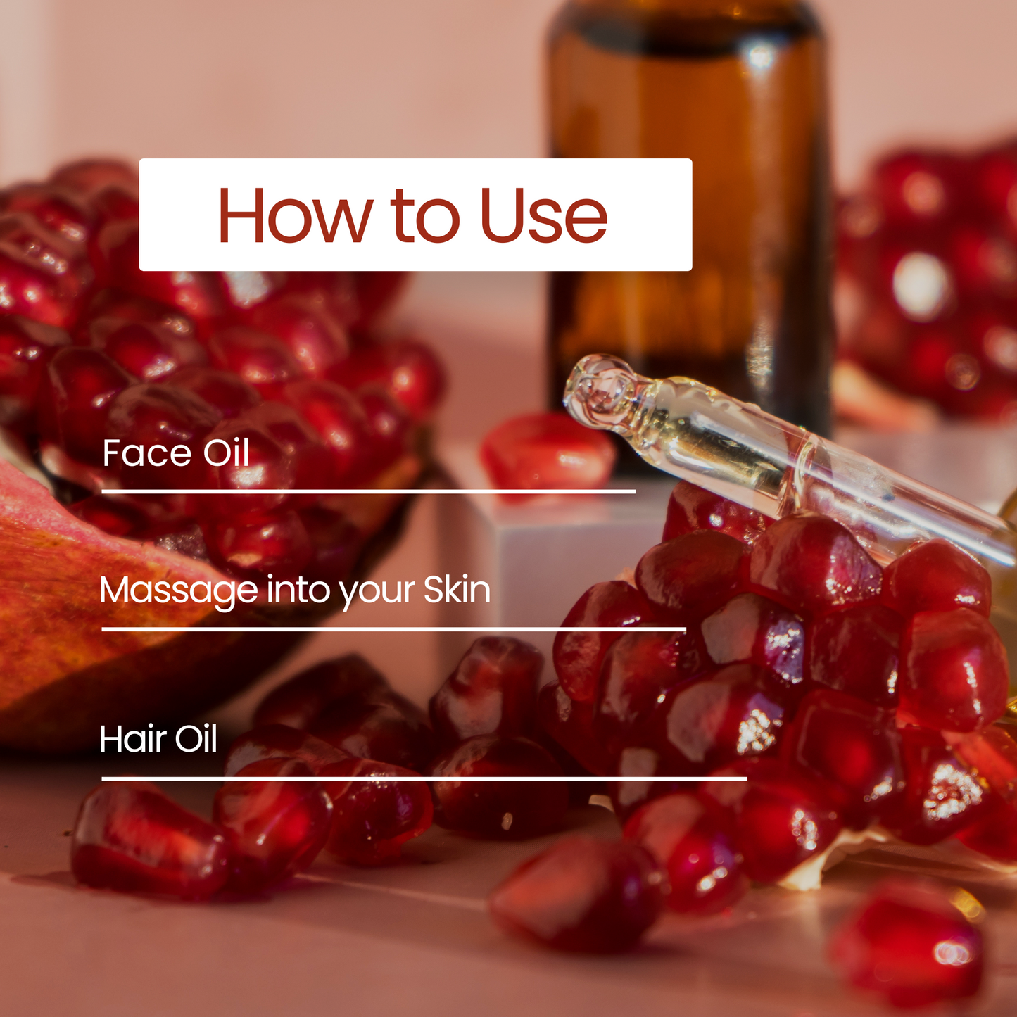 Pomegranate Oil | Skin Texture & Anti-aging