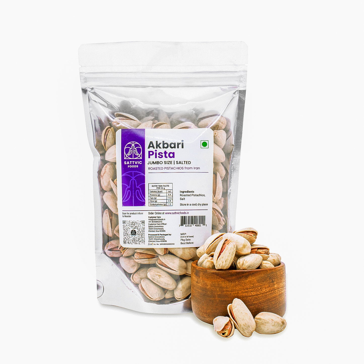 Akbari Pistas Jumbo size Roasted Pistachios