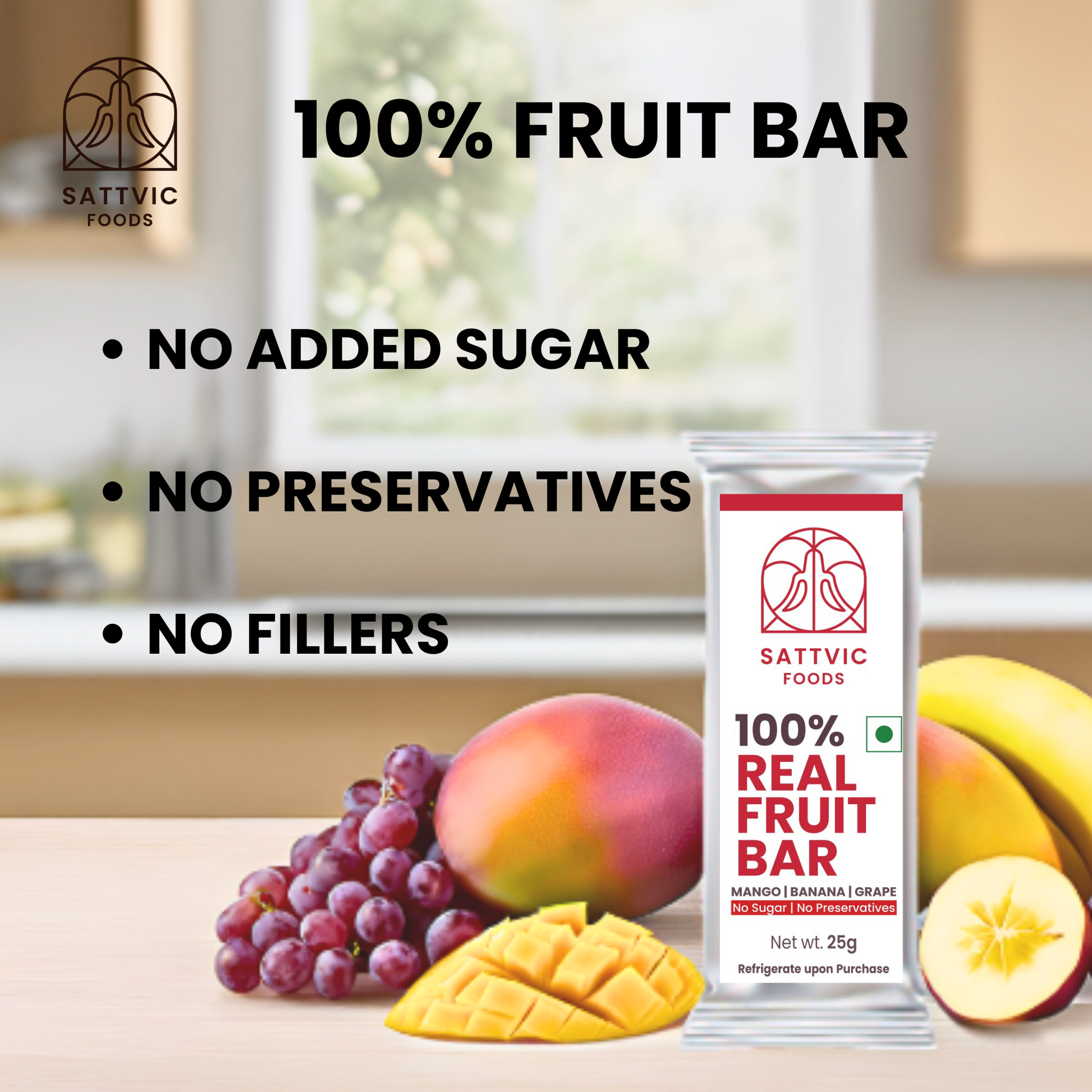 Sattvic foods real fruit bar