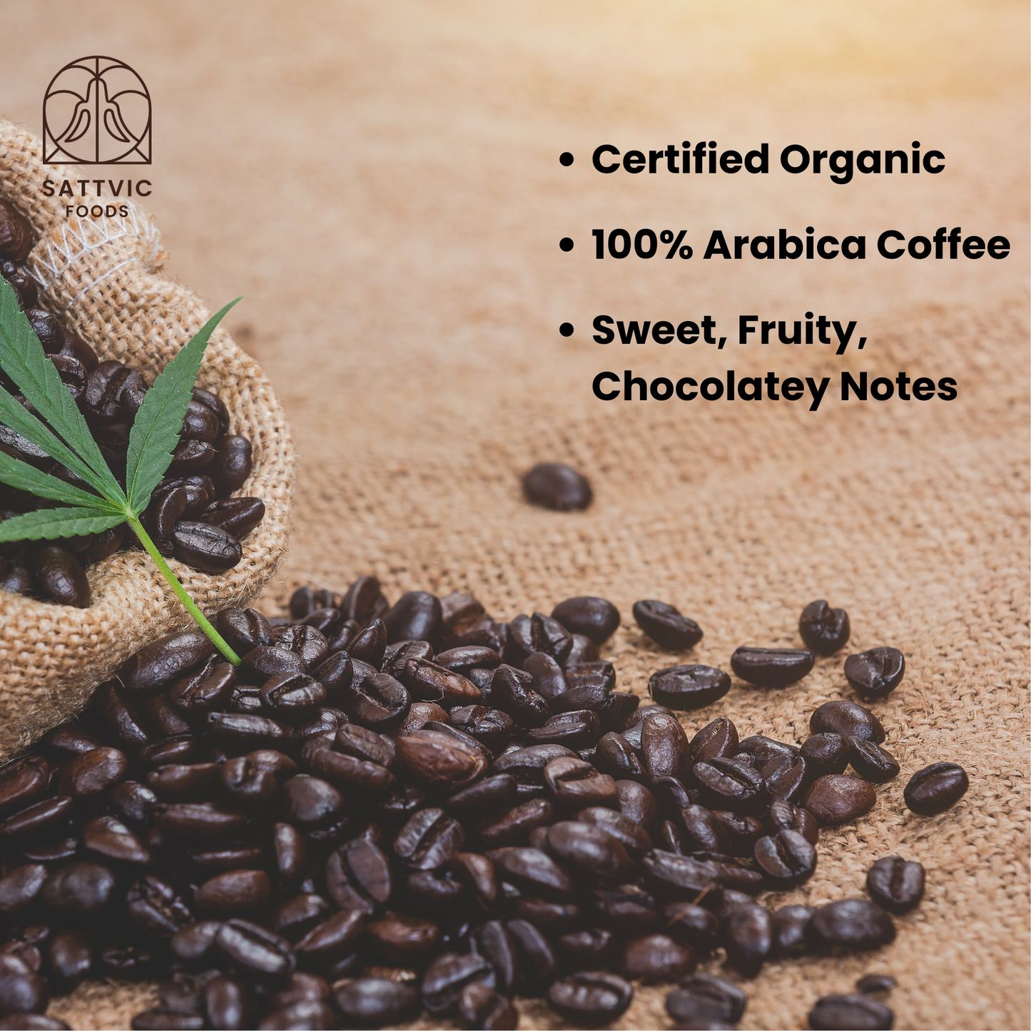 Organic Arabica Coffee Beans | Medium Dark Roast