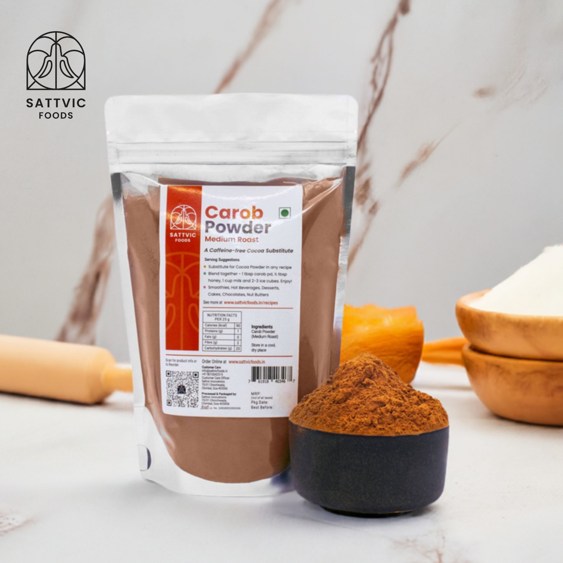 Carob Powder | Medium Roast | Caffiene-Free