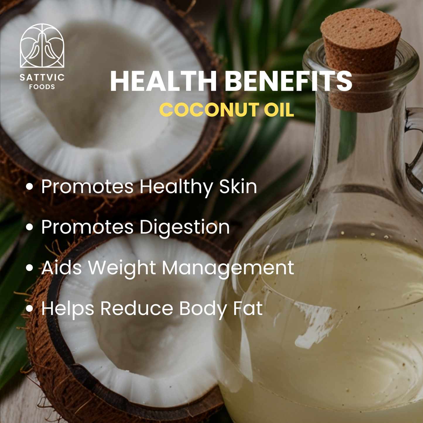 Cold pressed coconut oil