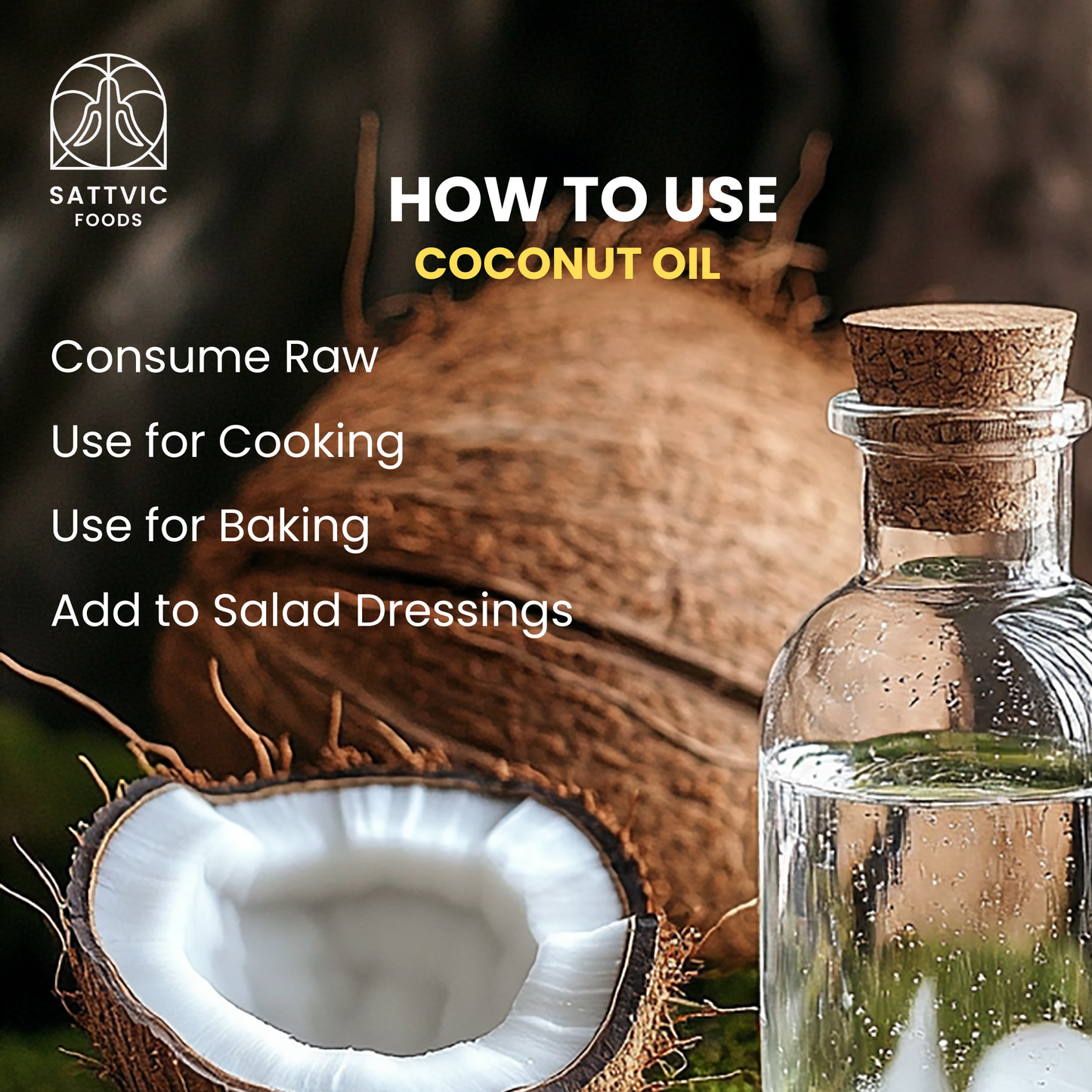 How to use cold pressed coconut oil