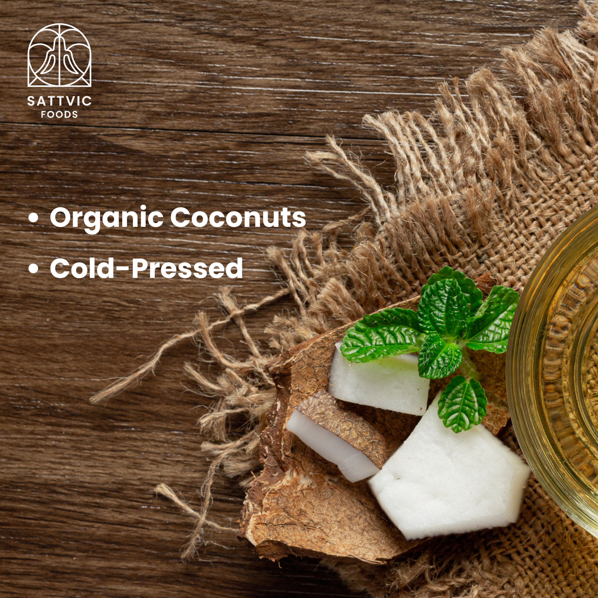 Cold pressed coconut oil