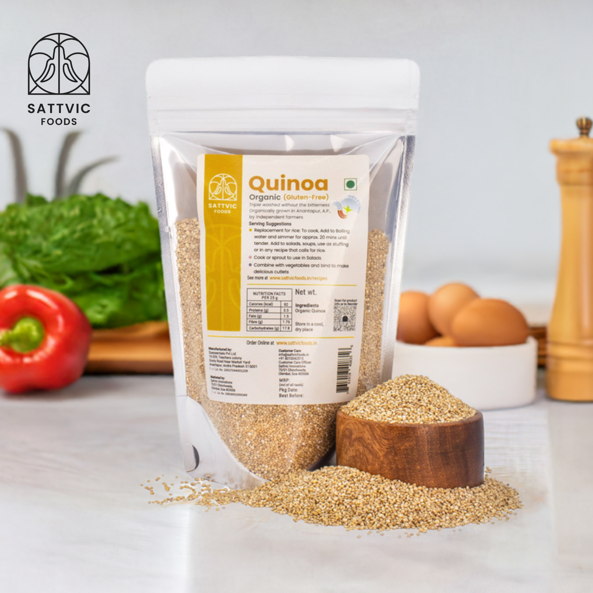 Organic Quinoa |  Gluten-free | Low Glycemic Index